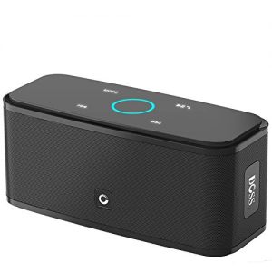 DOSS SoundBox Touch Wireless Bluetooth V4.0 Portable Speaker with HD Sound and Bass, 12H Playtime, Built-in Mic, Portable Wireless Speaker Compatible with Phone, Tablet, TV and Gift Ideas (Black)